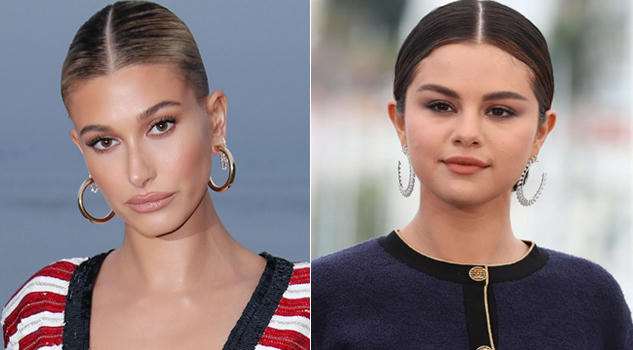 Hailey và Selena Gomez. Ảnh: AFP.