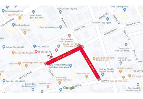 Cách ly 2 tuyến đường TP Phan Thiết chống Covid - 19