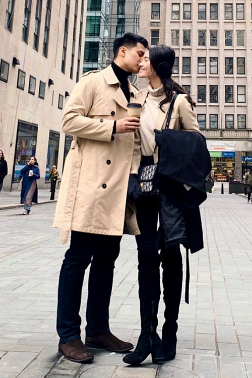 Họ quen nhau từ cuối năm 2017 và chính thức thành một cặp sau đó không lâu. Thuỳ Dung kể, cô và bạn trai may mắn nhận được sự ủng hộ của gia đình hai bên. Dù vậy, họ tập trung xây dựng sự nghiệp, tận hưởng tình yêu mà chưa vội tính đến hôn nhân.