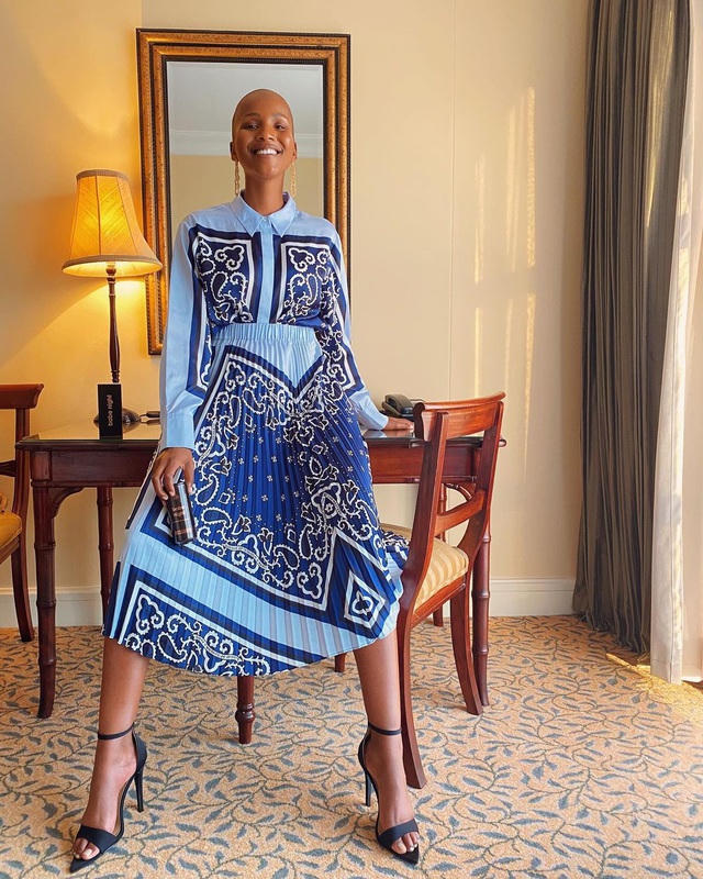 Vẻ đẹp khác lạ của mỹ nhân đầu trọc đăng quang Hoa hậu Nam Phi 2020 - 14