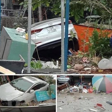 Hai Phong: ''Xe dien'' lao vao cho khien nhieu nguoi bi thuong hinh anh 2