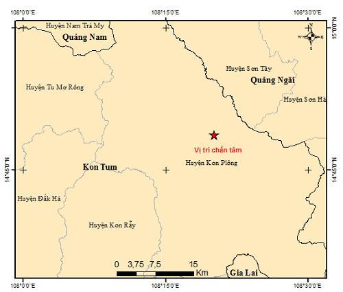 Động đất ở tỉnh Kon Tum