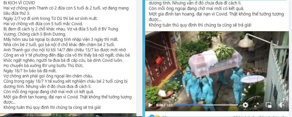 Sự thật clip đám tang không người đưa tiễn vì COVID-19 ở TP HCM