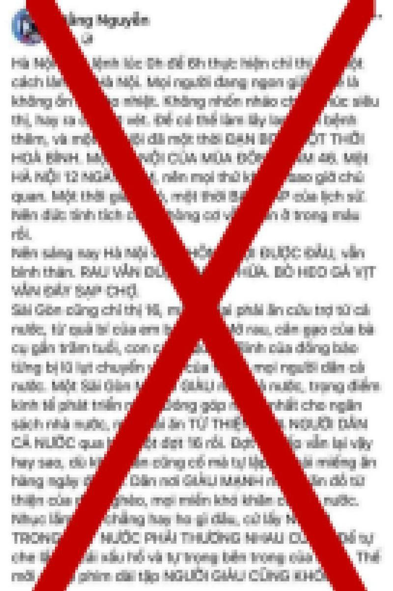 Phạt 5 triệu đồng chủ tài khoản facebook đăng tin gây hoang mang, tổn thương nhiều người