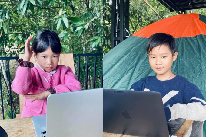 Con sao Việt trở lại học online