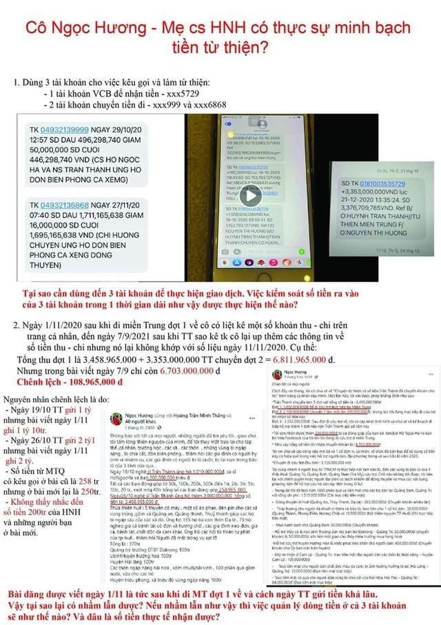 Xuất hiện loạt chi tiết nghi vấn trong sao kê từ thiện của mẹ Hồ Ngọc Hà: Dùng 3 số tài khoản luân chuyển tiền, giải ngân chậm 8 tháng? - Ảnh 2.