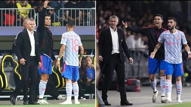C.Ronaldo bị chỉ trích vì chỉ đạo cầu thủ Man Utd như… HLV trưởng
