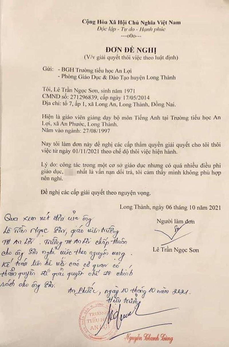 Chuyện phía sau lá đơn thầy giáo xin nghỉ việc đang gây xôn xao mạng xã hội