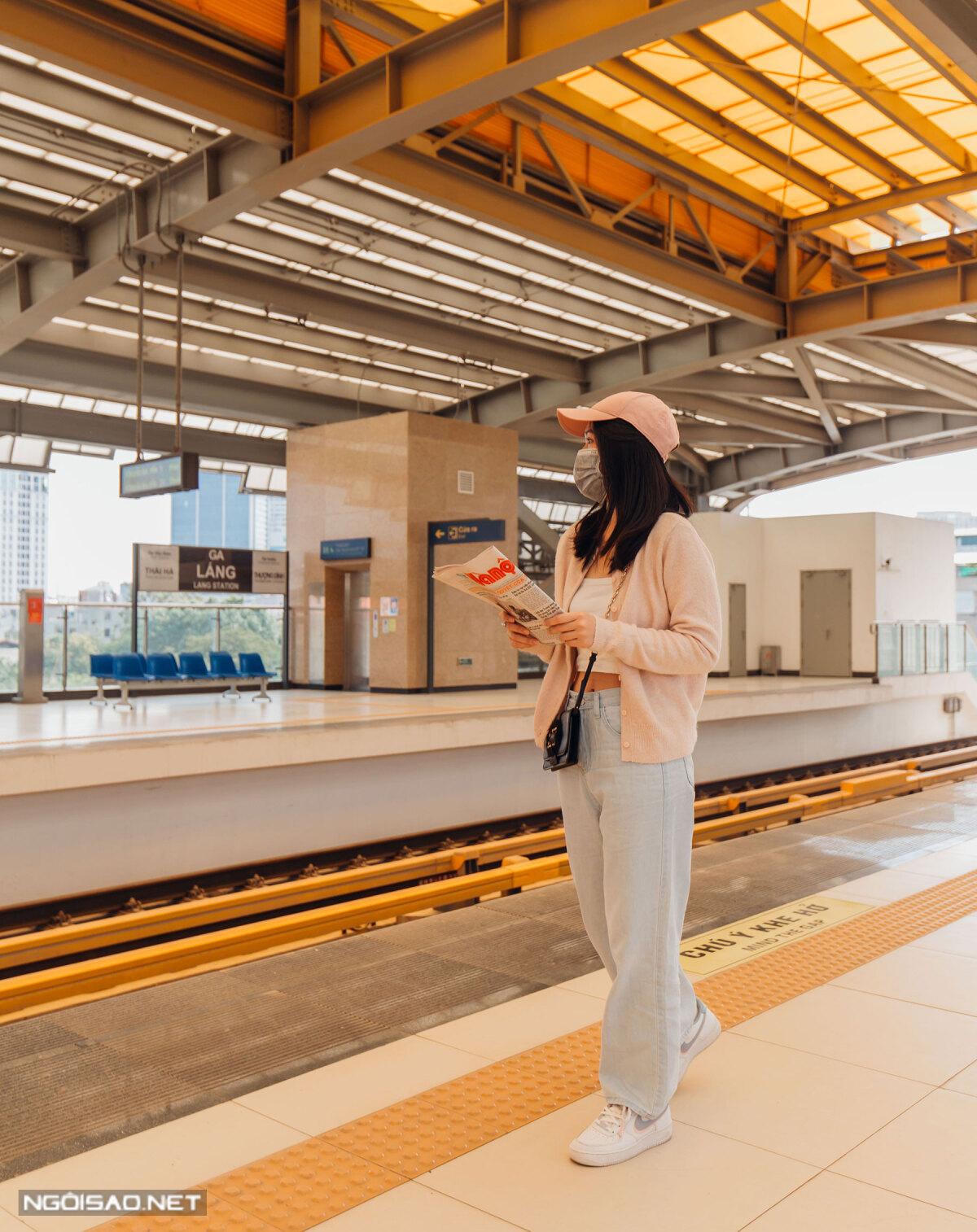 Những góc check in cực chất ở ga tàu điện Cát Linh - Hà Đông