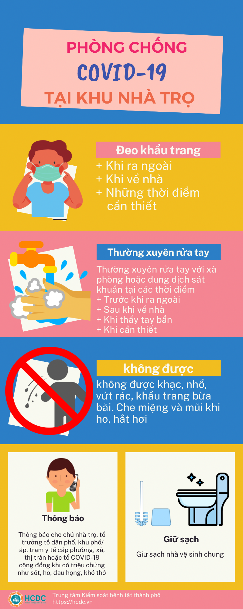 Cách hiệu quả để phòng, chống dịch COVID-19 tại các khu nhà trọ