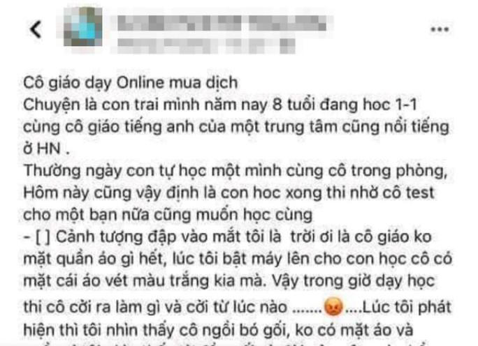 Cô giáo không mặc quần áo trong giờ dạy online xin nghỉ việc - Ảnh 1.