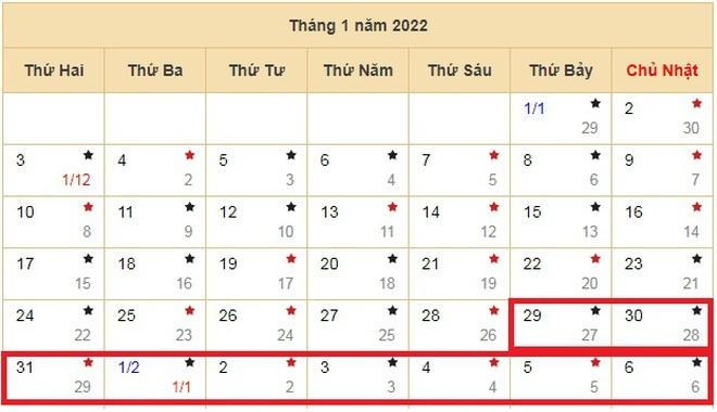 Nghỉ Tết Nguyên đán 2022 từ 27 Tết, có thể được nhận 4 khoản tiền