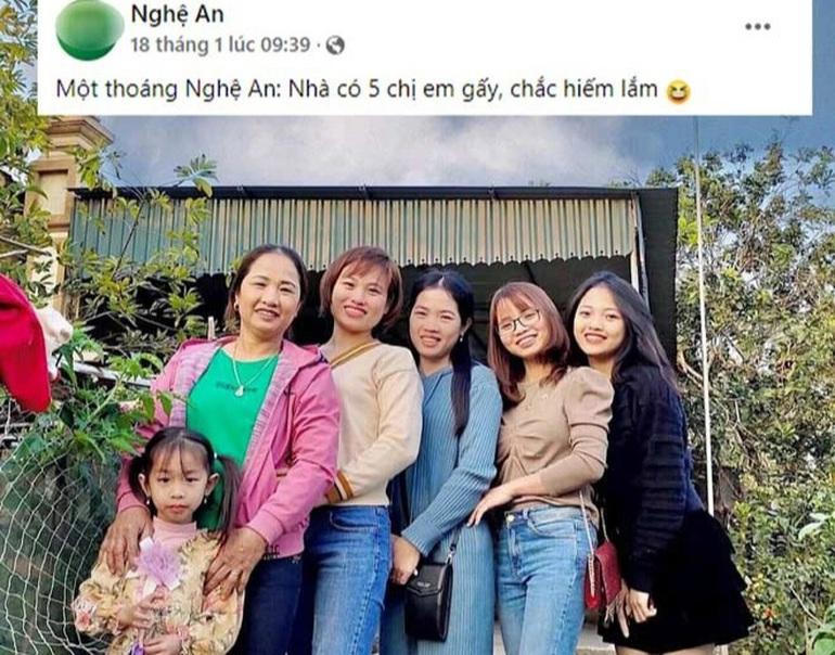 Dân mạng hai tỉnh 'sôi sùng sục' truy gia đình 'đông con gái nhất'