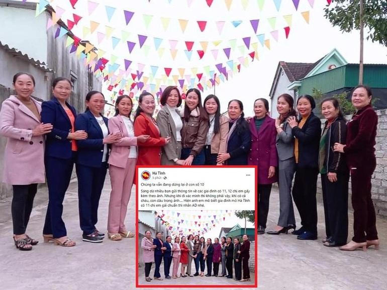 Dân mạng hai tỉnh 'sôi sùng sục' truy gia đình 'đông con gái nhất'