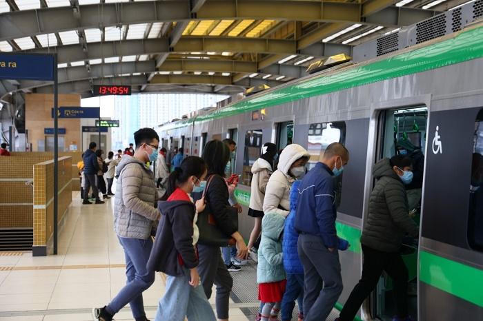 3 kỷ lục của tuyến đường sắt Cát Linh - Hà Đông mùng 4 Tết 