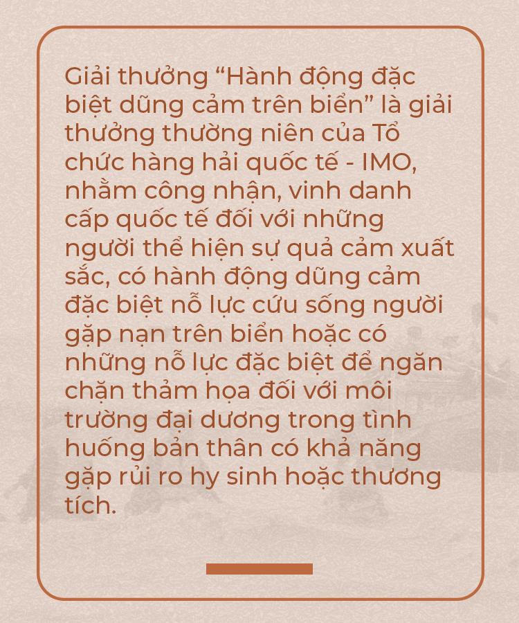 Người hùng trên biển Việt Nam đầu tiên được quốc tế vinh danh