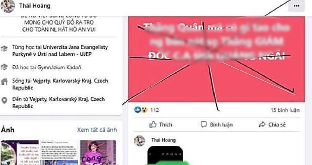 Xác định kẻ sử dụng Facebook đe dọa bắn Giám đốc Công an Quảng Ngãi 