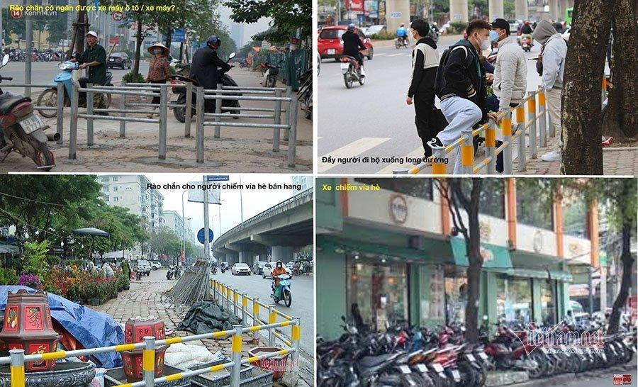 Vỉa hè Hà Nội vô vàn 'nhiệm vụ', trừ việc dành cho... người đi bộ