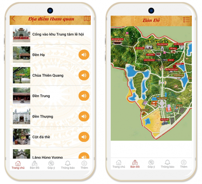 Hành hương về đất Tổ thuận tiện với ứng dụng du lịch thông minh Đền Hùng