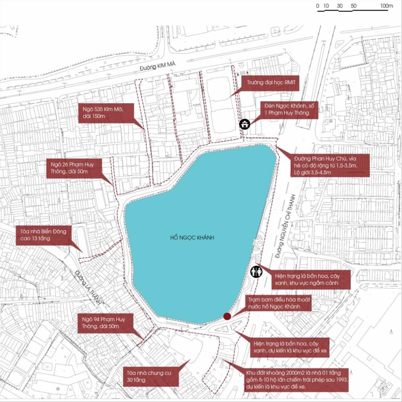 Hà Nội sắp có phố đi bộ quanh hồ Ngọc Khánh