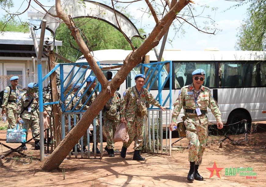 Những hình ảnh đầu tiên của đoàn tiền trạm Đội Công binh số 1 tại Phái bộ UNISFA 