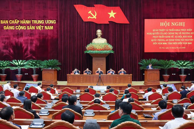 Tổng Bí thư: Tạo bước chuyển biến mới, mạnh mẽ hơn trong phát triển vùng Tây Nguyên