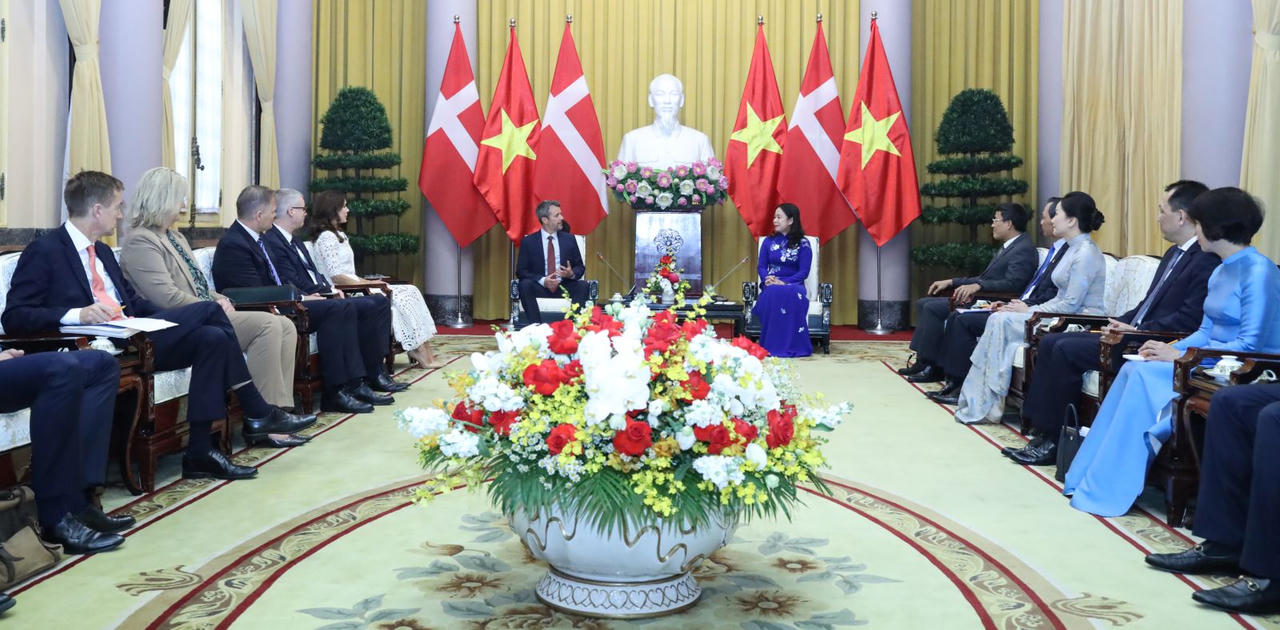 Phó Chủ tịch nước Võ Thị Ánh Xuân đón và hội kiến Thái tử kế vị Đan Mạch Frederik