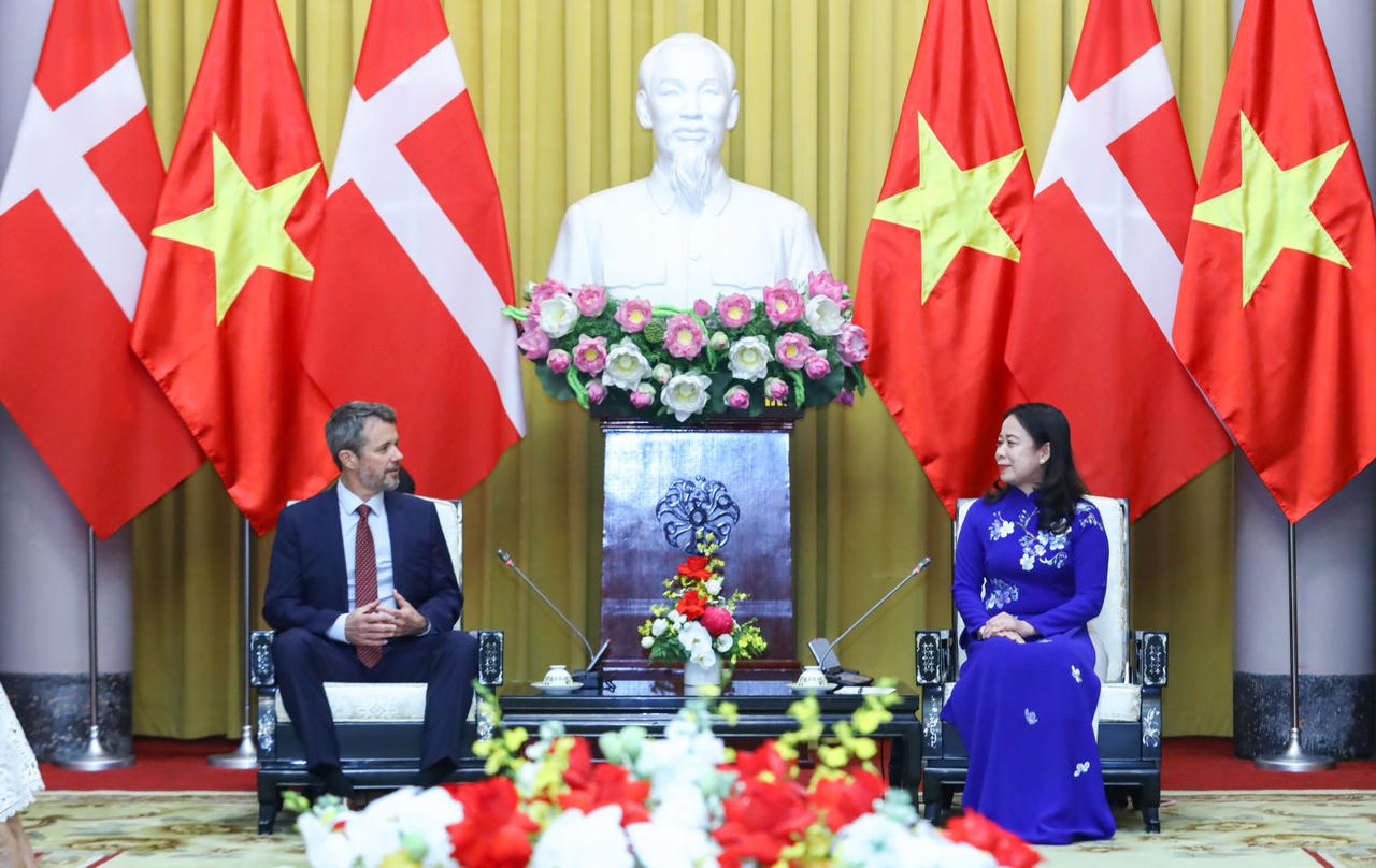 Phó Chủ tịch nước Võ Thị Ánh Xuân đón và hội kiến Thái tử kế vị Đan Mạch Frederik