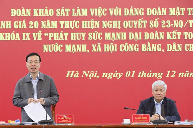 Thường trực Ban Bí thư Võ Văn Thưởng: Phát huy sức mạnh nội sinh để xây dựng, phát triển đất nước