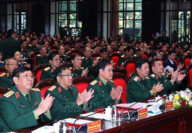 Tổng Bí thư Nguyễn Phú Trọng dự Hội nghị Quân chính toàn quân năm 2022