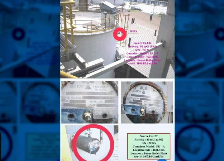 Thái Lan truy tìm ống chứa phóng xạ nguy hiểm