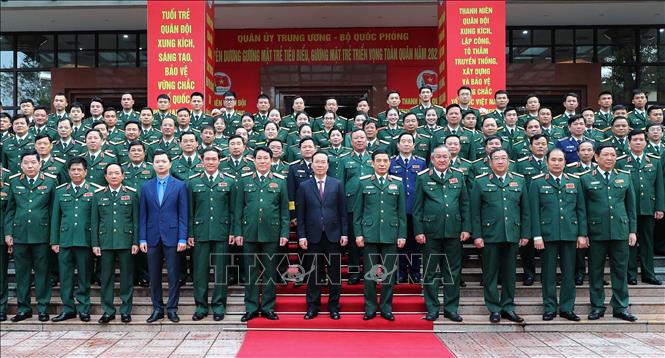 Chủ tịch nước Võ Văn Thưởng biểu dương thành tích Gương mặt trẻ tiêu biểu toàn quân 