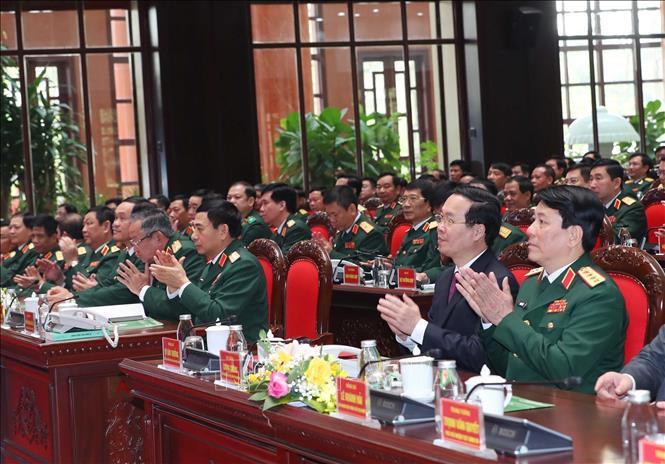 Chủ tịch nước dự Lễ Tuyên dương gương mặt trẻ tiêu biểu toàn quân năm 2023