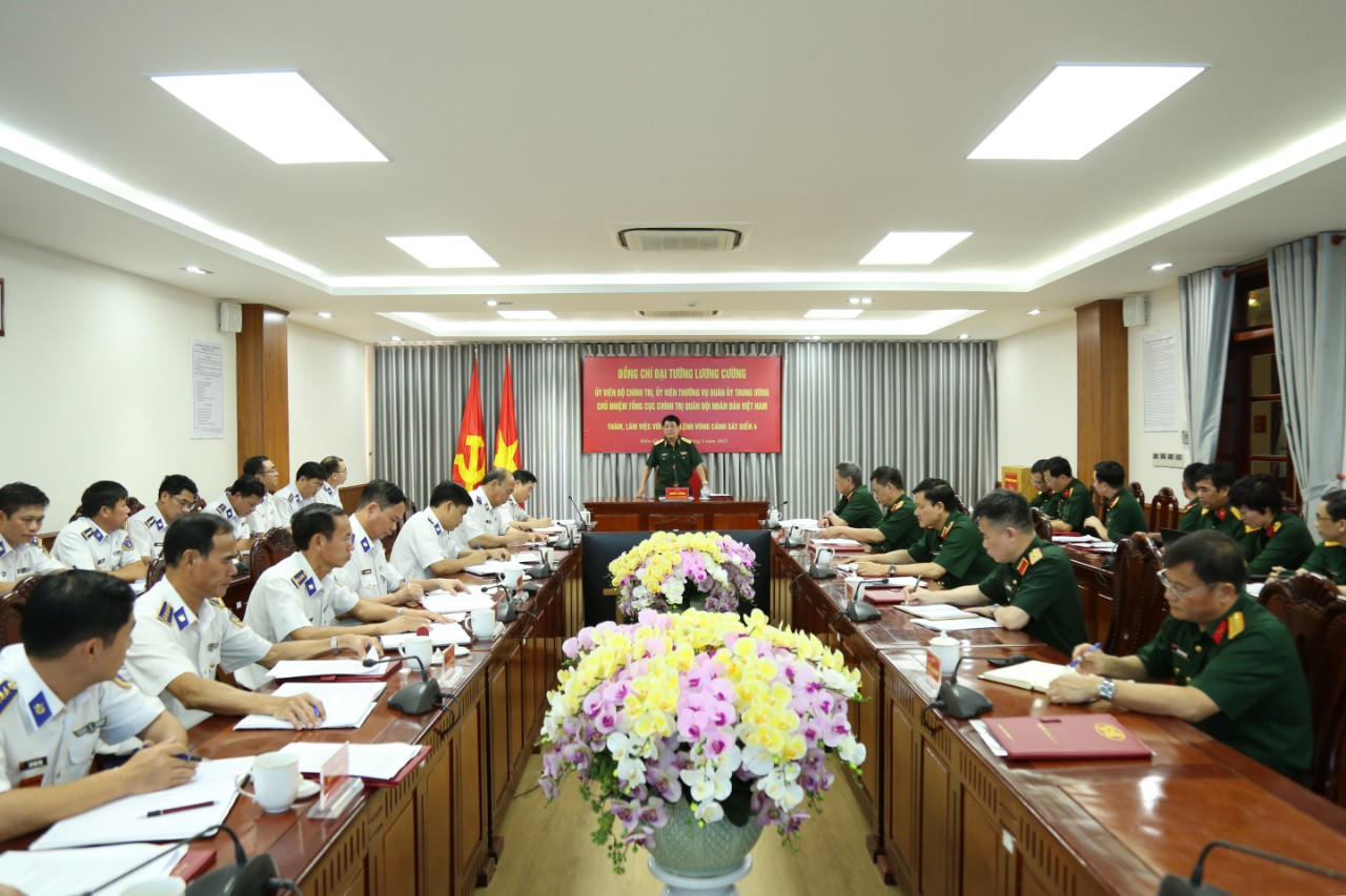 Đại tướng Lương Cường ghi nhận nỗ lực của BTL Vùng Cảnh sát biển 4