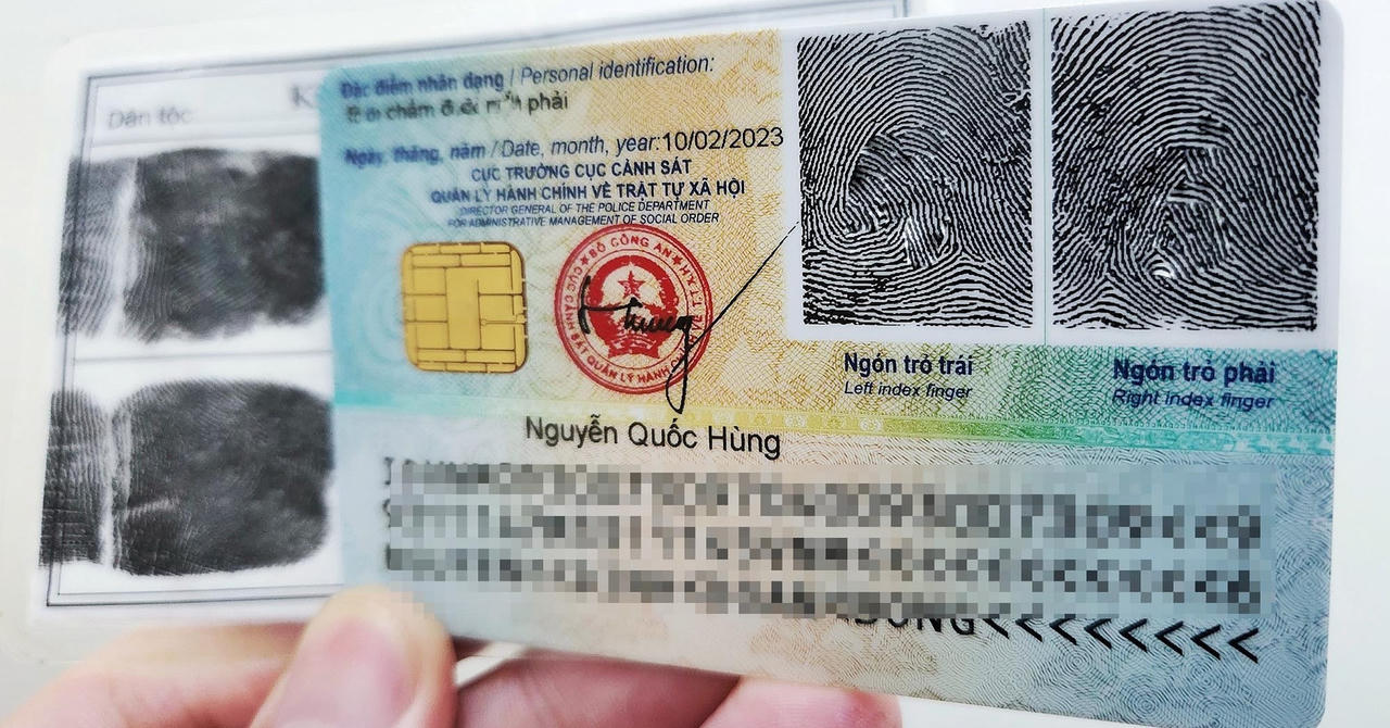 Lý do Bộ Công an đề xuất bỏ vân tay ngón trỏ khi cấp căn cước công dân