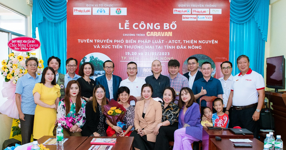 Công bố chương trình Caravan 'Tuyên truyền phổ biến pháp luật, ATGT học đường, xúc tiến thương mại' tại Đắk Nông