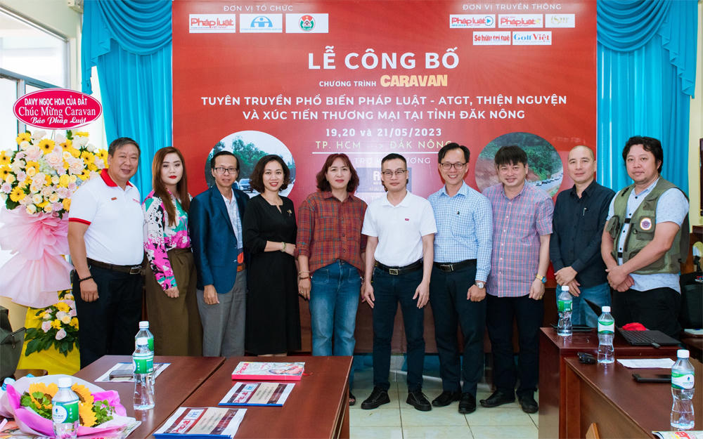 Công bố chương trình Caravan 'Tuyên truyền phổ biến pháp luật, ATGT học đường, xúc tiến thương mại' tại Đắk Nông