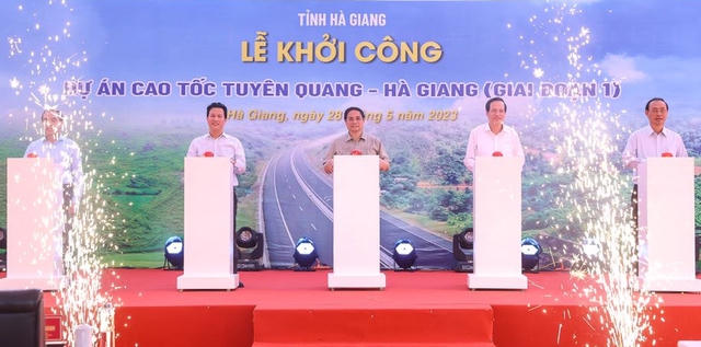 Khởi công dự án hạ tầng giao thông lớn nhất của Hà Giang và Tuyên Quang - Ảnh 1. Khởi công dự án hạ tầng giao thông lớn nhất của Hà Giang và Tuyên Quang
