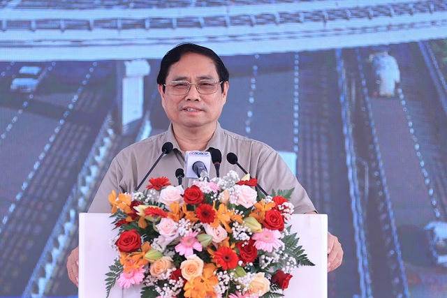Thủ tướng Phạm Minh Chính dự lễ khởi công 3 dự án cao tốc từ đầu cầu TP HCM