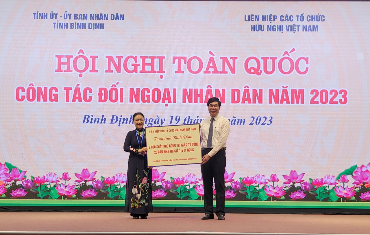 Hội nghị toàn quốc công tác đối ngoại Nhân dân năm 2023 tại Bình Định