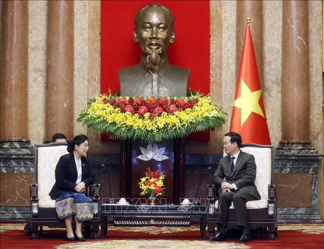 Chủ tịch nước Võ Văn Thưởng tiếp Chánh án Tòa án nhân dân tối cao Lào