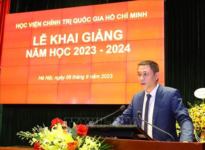 Thường trực Ban Bí thư dự Lễ khai giảng của Học viện Chính trị quốc gia Hồ Chí Minh 