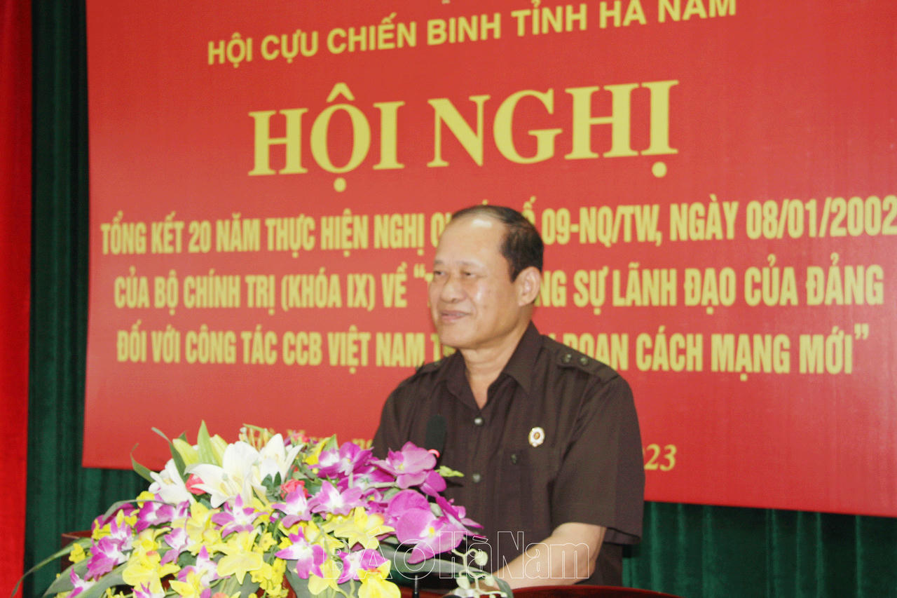 Hội Cựu chiến binh Hà Nam tổng kết 20 năm thực hiện Nghị quyết 09