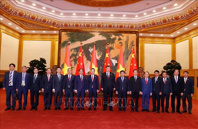 Chủ tịch nước Võ Văn Thưởng hội kiến Tổng Bí thư, Chủ tịch Trung Quốc Tập Cận Bình