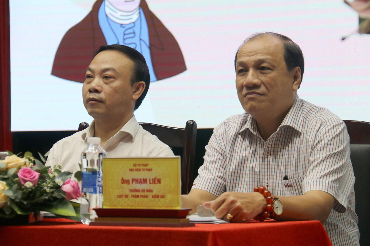 Học viện Tư pháp tổ chức Tọa đàm về nâng cao bản lĩnh chính trị, đạo đức nghề nghiệp luật sư