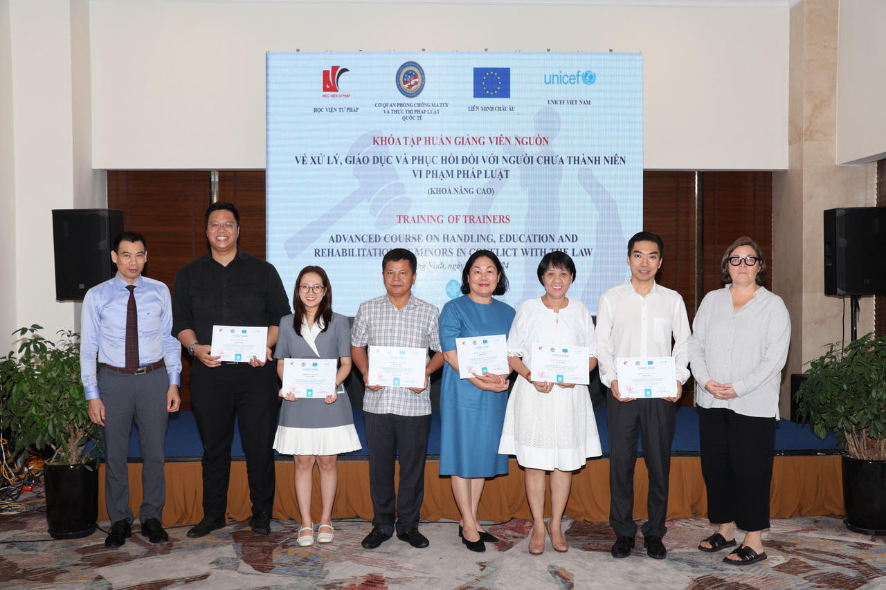 Tập huấn nâng cao cho giảng viên nguồn về kỹ năng xử lý, giáo dục, phục hồi đối với người chưa thành niên phạm pháp