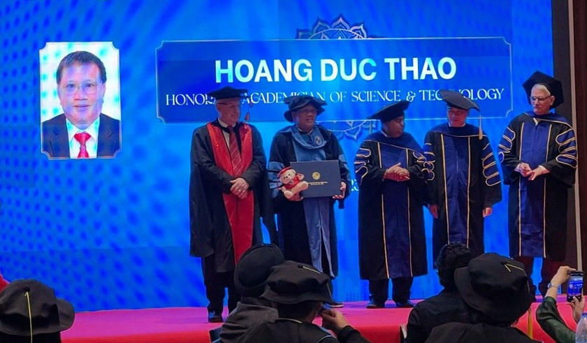Anh hùng Lao động, doanh nhân Hoàng Đức Thảo nhận Giải thưởng 'Nhà sáng chế xuất sắc quốc tế - Nhà khoa học tài năng toàn cầu'
