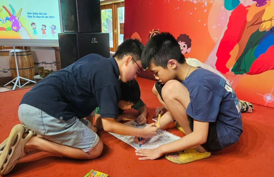 Tưng bừng ngày hội thiếu nhi của con em cán bộ, phóng viên Báo Pháp luật Việt Nam