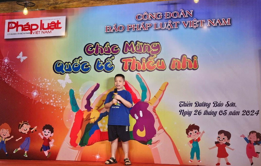 Tưng bừng ngày hội thiếu nhi của con em cán bộ, phóng viên Báo Pháp luật Việt Nam