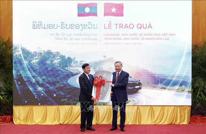 Chủ tịch nước Tô Lâm hội đàm với Tổng Bí thư, Chủ tịch nước Lào Thongloun Sisoulith